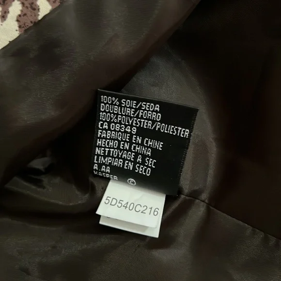 Kasper Vintage 2 Piece Set Blazer And Tank Top Brown & Cream Set 10P - Picture 8 of 14